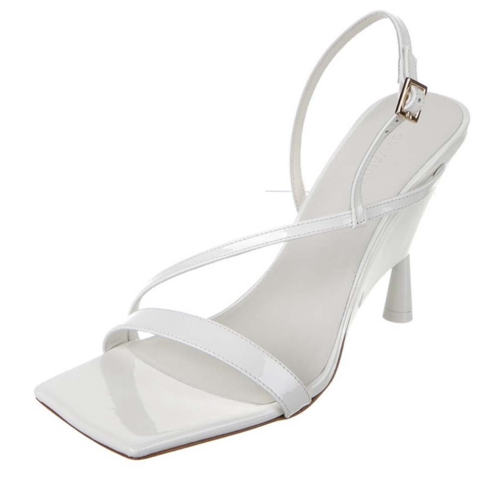 GIA/RHW Patent Leather Slingback Sandals